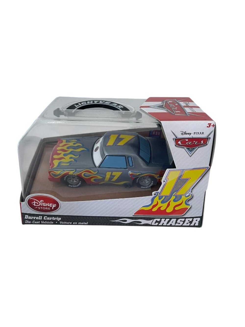Disney Store Pixar Cars Darrell Cartrip Die-Cast Vehicle Car Chaser